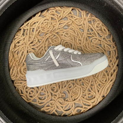 Valentino One Stud Argintiu Glitter - prezentare produs
