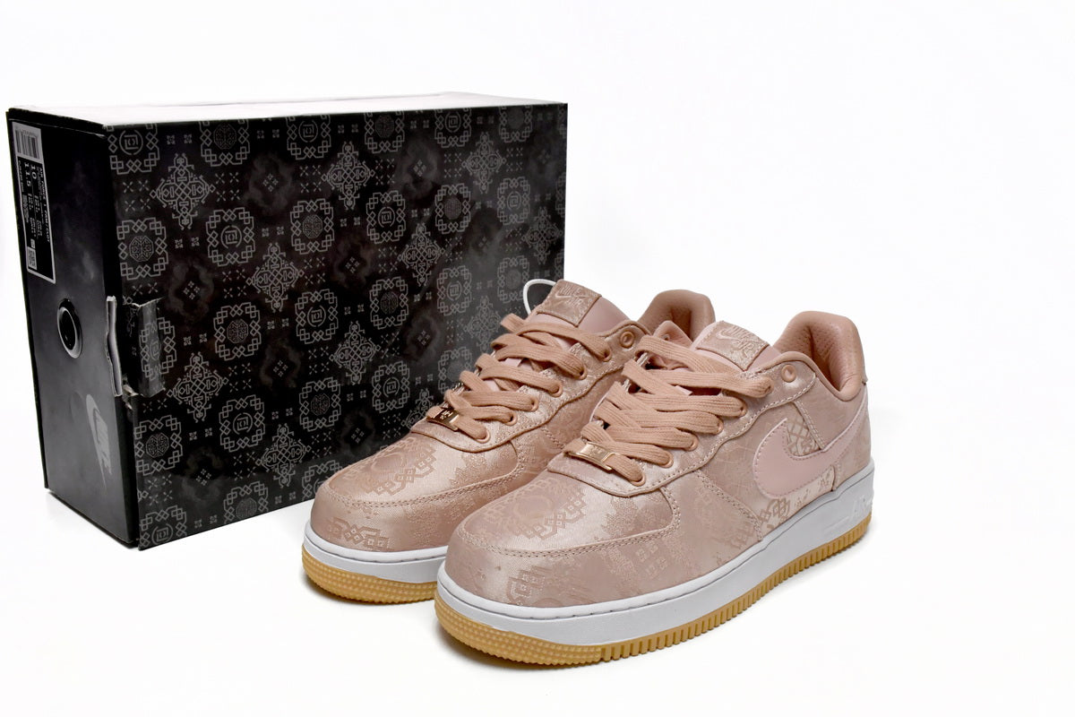 Clot X Nike Air Force 1 Premium Rose Auriu Silk - prezentare produs