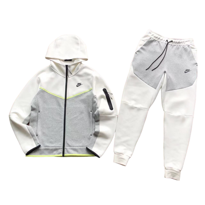 Nike Tech Fleece Alb Gri Fleece - prezentare produs