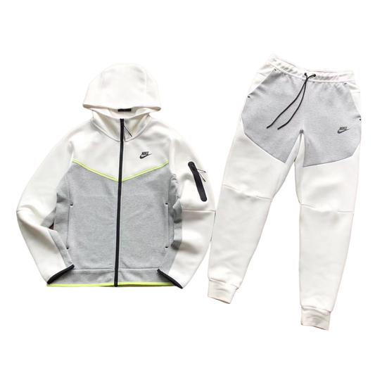 Nike Tech Fleece Alb Gri Fleece - prezentare produs