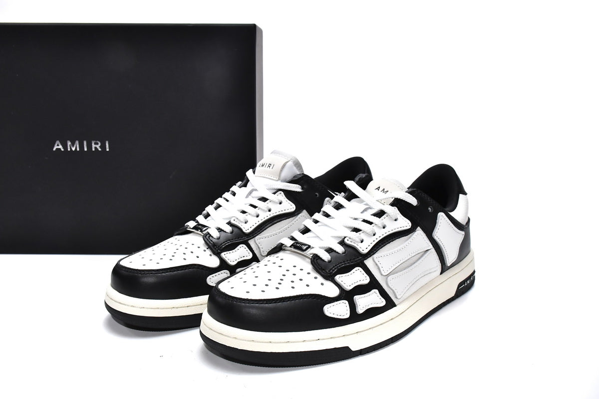 Amiri Skeleton Low Negru Alb - prezentare produs