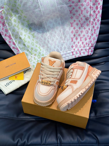 Louis Vuitton LV Trainers Maxi Washed Portocaliu - prezentare produs