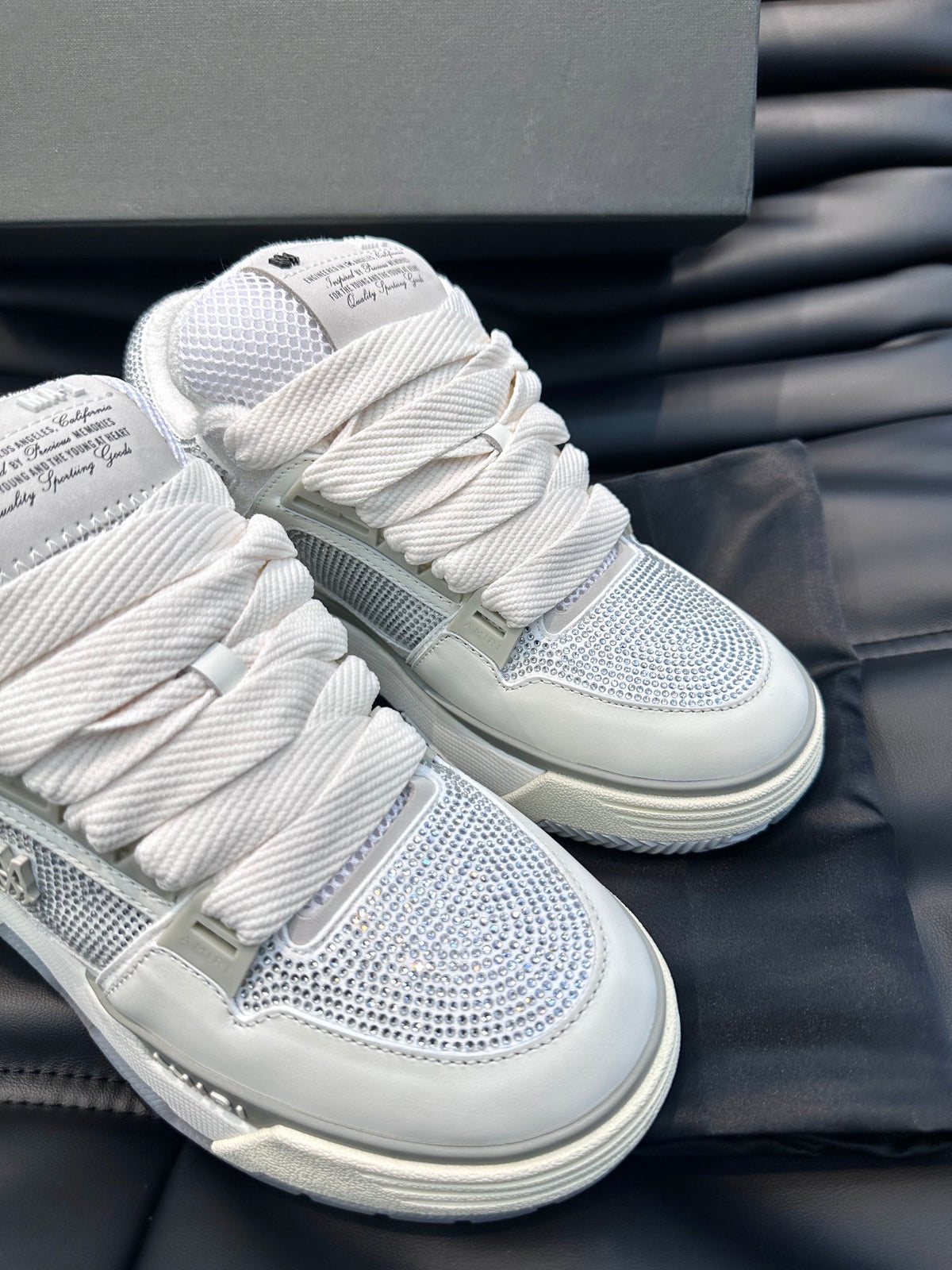 Amiri Ma 1 Alb Gri Diamonds New Colecție Pantofi sport - prezentare produs
