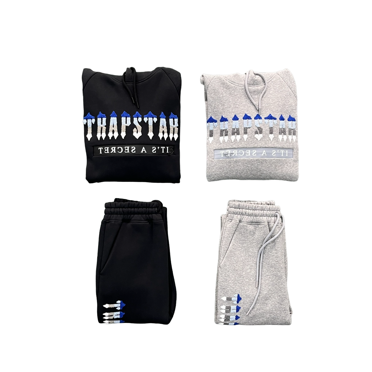 Trapstar Chenille Trening Negru And Albastru - prezentare produs