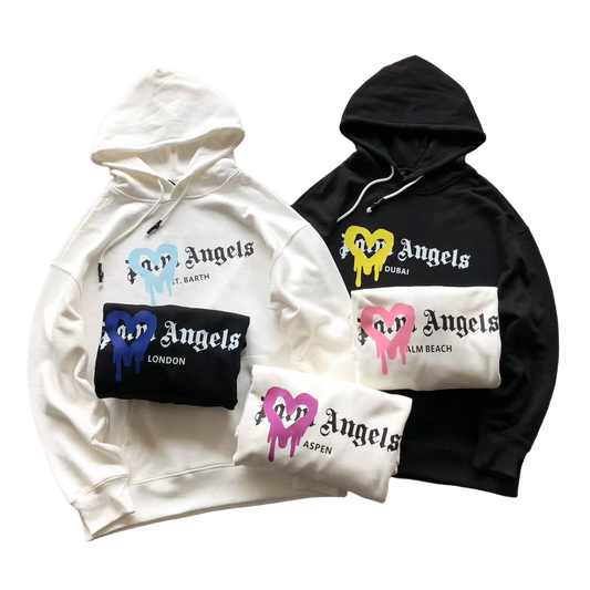 Palm Angels Graffiti Heart Hanorac - prezentare produs