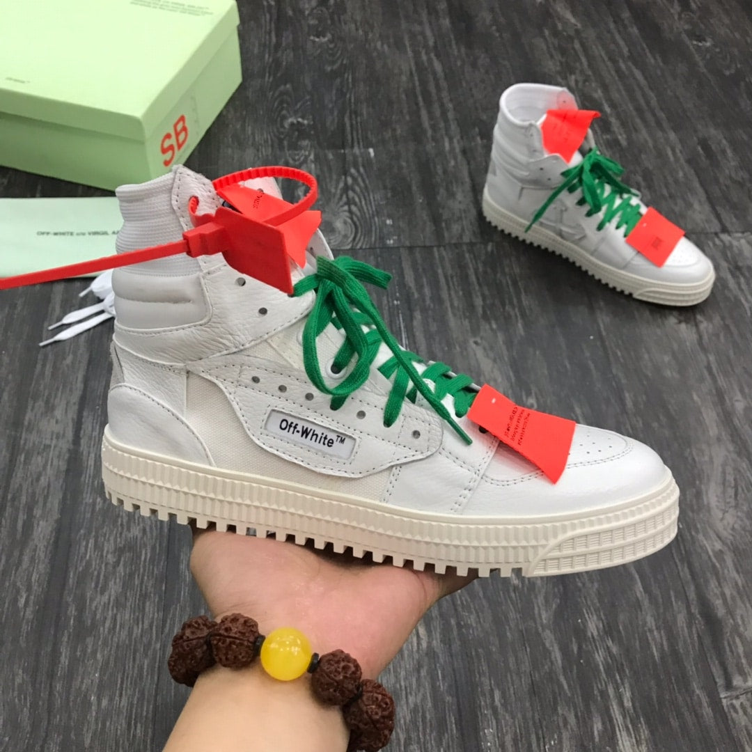 Off-White Court 3 0 Alb Verde Laces - prezentare produs