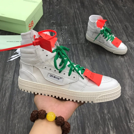 Off-White Court 3 0 Alb Verde Laces - prezentare produs