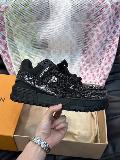 Louis Vuitton LV Trainers Maxi Negru Stones - prezentare produs