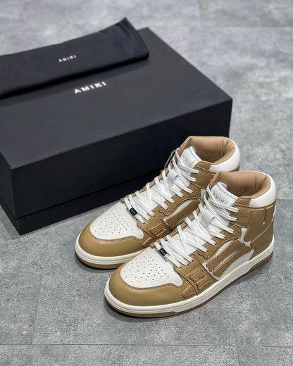 Amiri Skeleton High Top Alb Maro Pantofi sport - prezentare produs