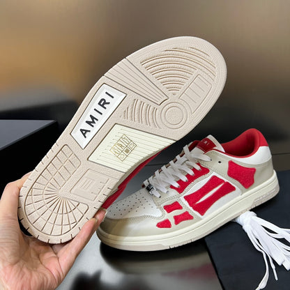 Amiri Skeleton Crem Roșu Pantofi sport - prezentare produs