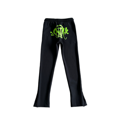 Syna Negru Verde Trening Hanorac Pantaloni - prezentare produs