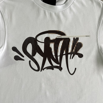 Syna Pixel Alb Tricou - prezentare produs