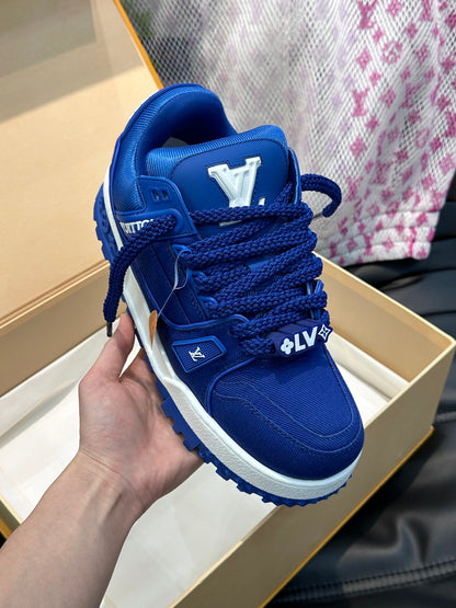 Louis Vuitton LV Trainers Maxi Albastru Pânză - prezentare produs