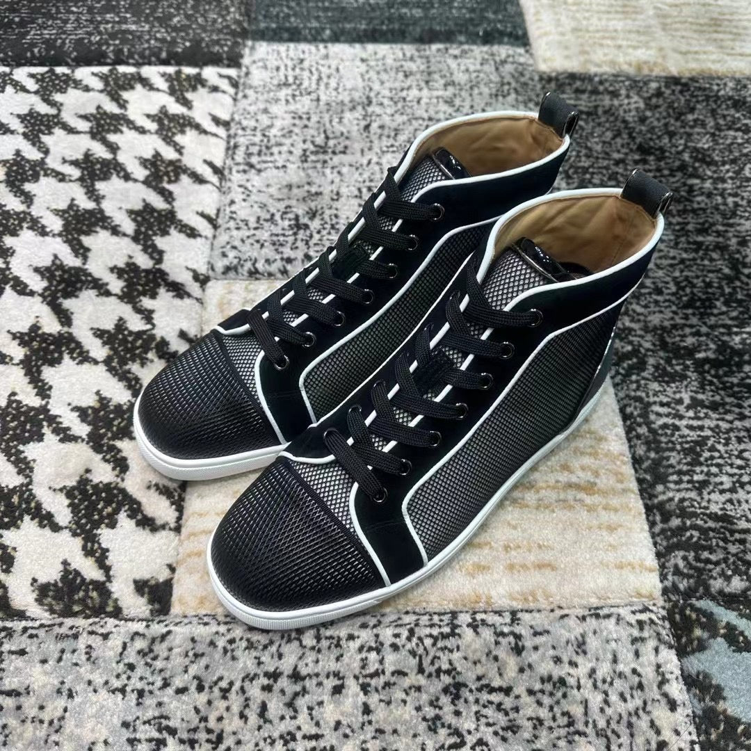 Christian Louboutin Negru Alb High - prezentare produs