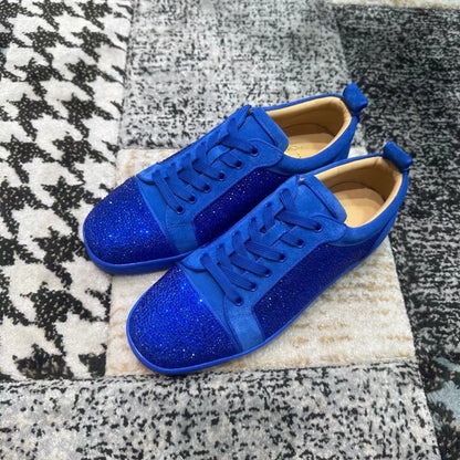 Christian Louboutin Albastru Diamonds Low - prezentare produs