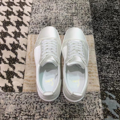 Christian Louboutin Clasic Alb Gri Low - prezentare produs