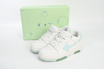 Off-White Out Of Office Deschis Verde Alb - prezentare produs