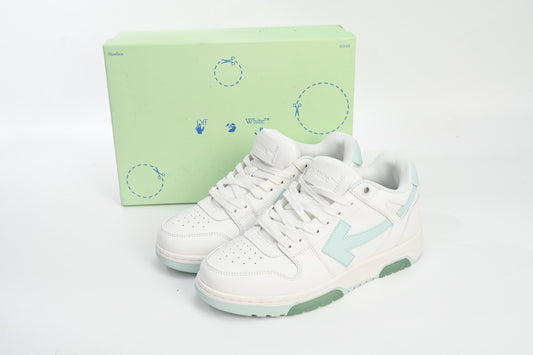 Off-White Out Of Office Deschis Verde Alb - prezentare produs