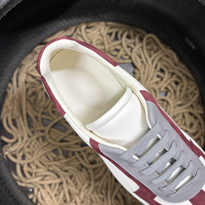 Alexander McQueen Alb Bordo Pantofi sport - prezentare produs