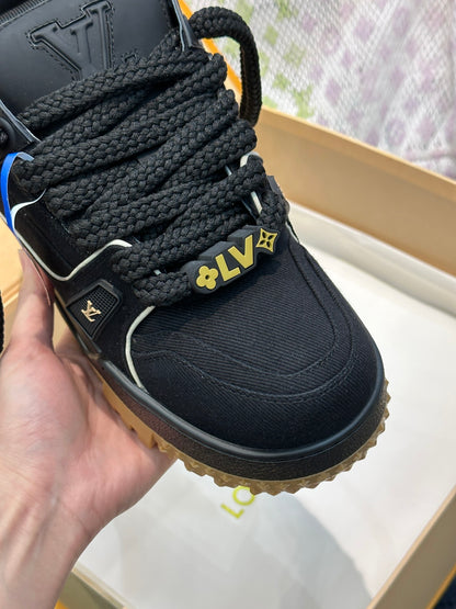 Louis Vuitton LV Trainers Maxi Negru Pânză - prezentare produs