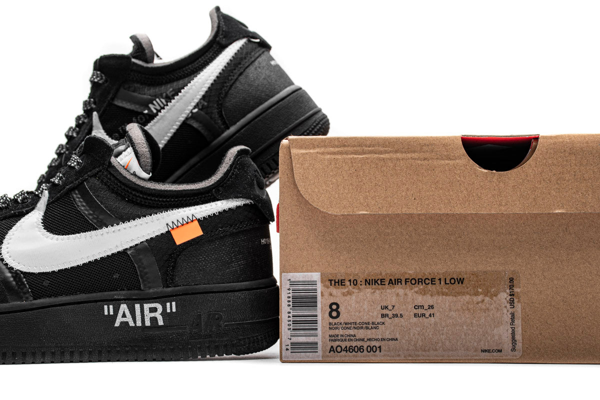 Nike Air Force X Off-White Negru - prezentare produs
