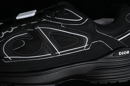 Dior B30 Negru Alb Argintiu Pantofi sport - prezentare produs