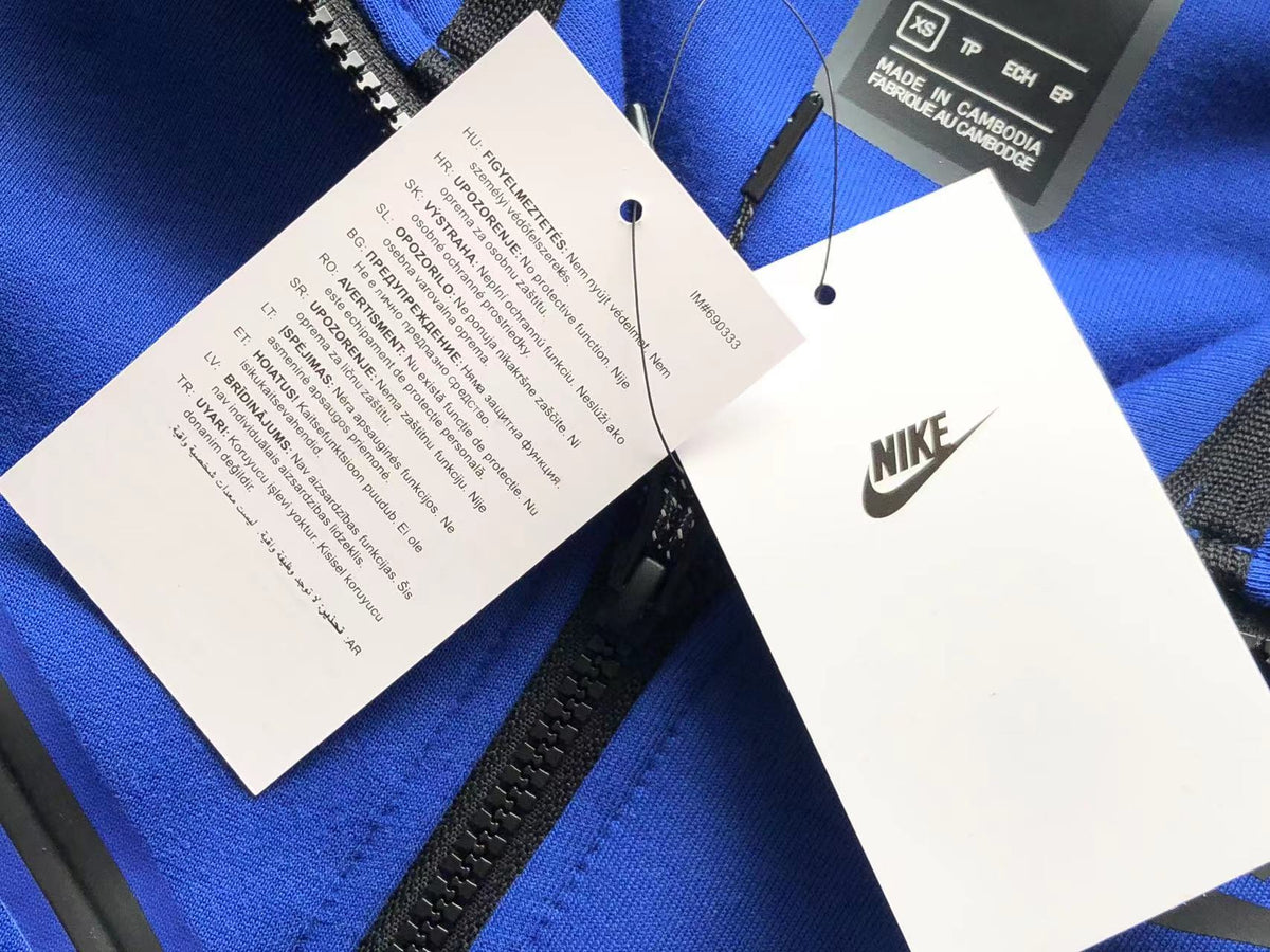 Nike Tech Fleece Royal Albastru Fleece - prezentare produs
