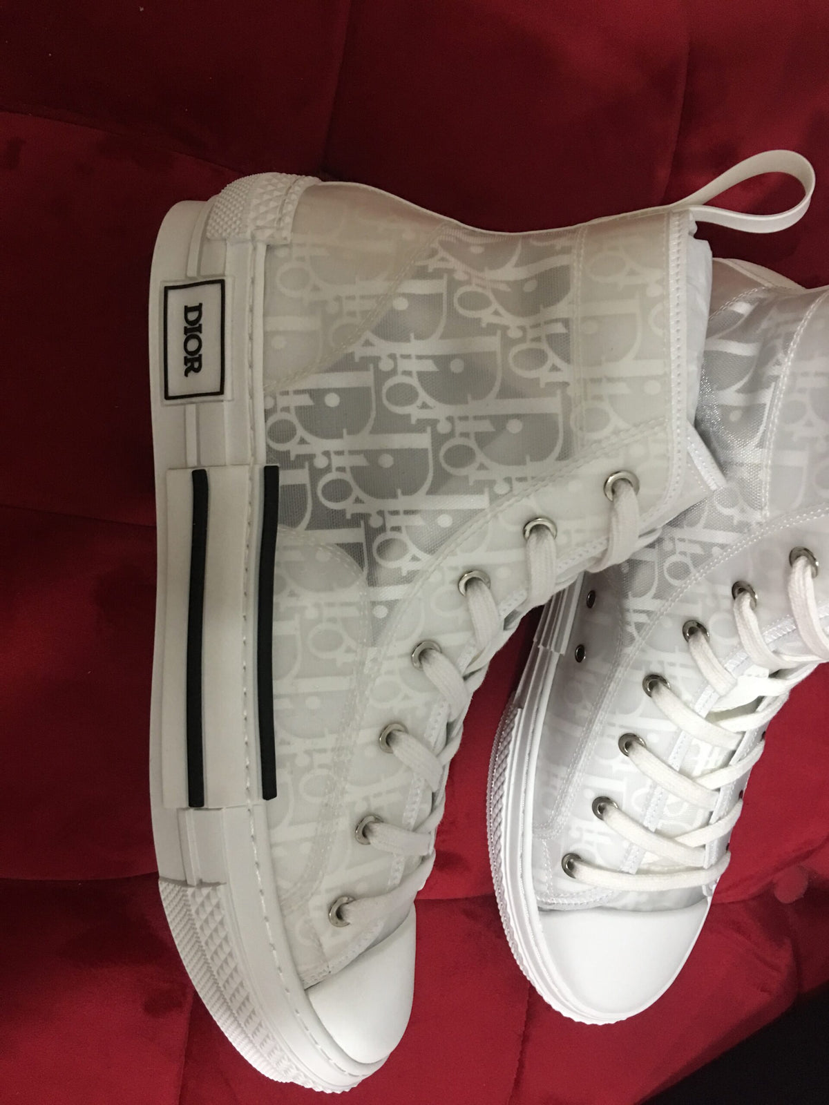 Dior B23 Hi Alb Pantofi sport - prezentare produs