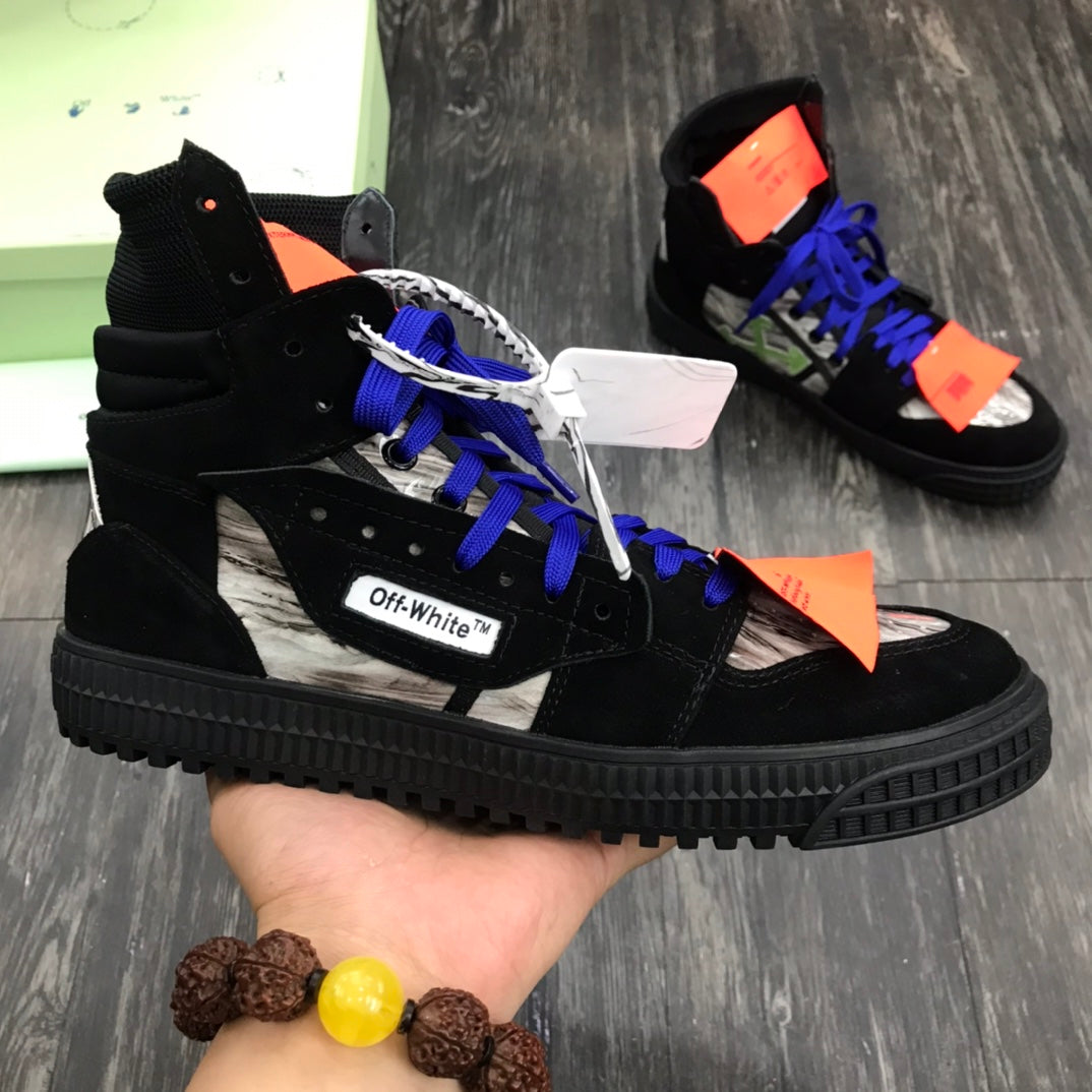 Off-White Court 3 0 Negru Alb - prezentare produs
