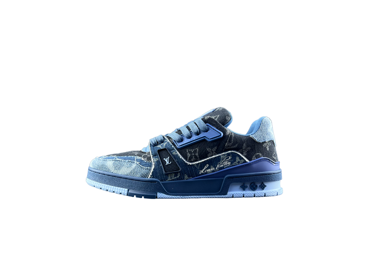 Louis Vuitton LV Trainers Albastru Denim - prezentare produs