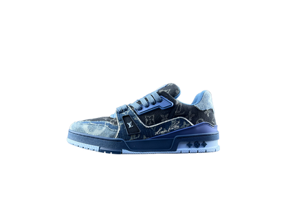 Louis Vuitton LV Trainers Albastru Denim - prezentare produs