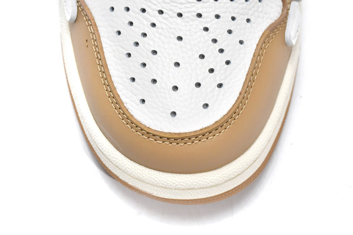 Amiri Skeleton Low Alb Maro - prezentare produs