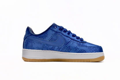 Clot X Nike Air Force Premium Albastru Silk Pantofi sport - prezentare produs