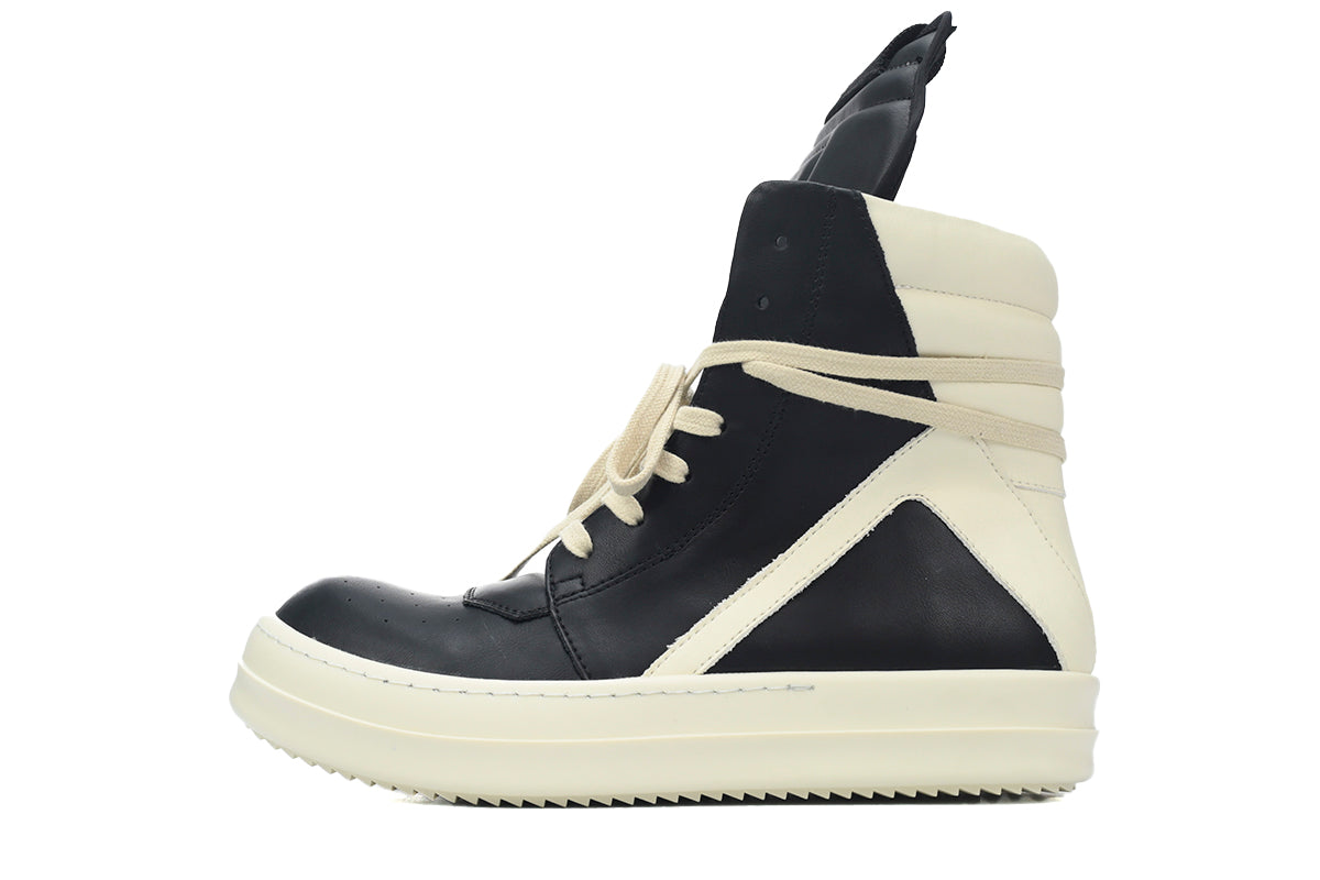 Rick Owens Geobasket Negru Alb - prezentare produs