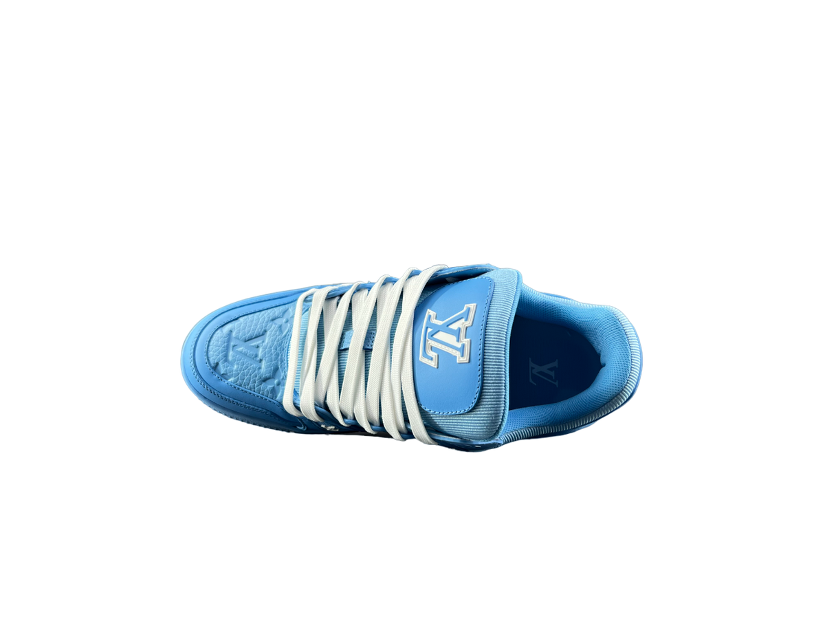 Louis Vuitton LV Trainers Baby Albastru Piele - prezentare produs