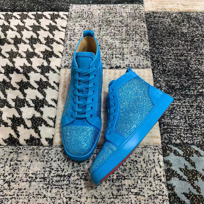 Christian Louboutin Light Albastru Diamonds High - prezentare produs