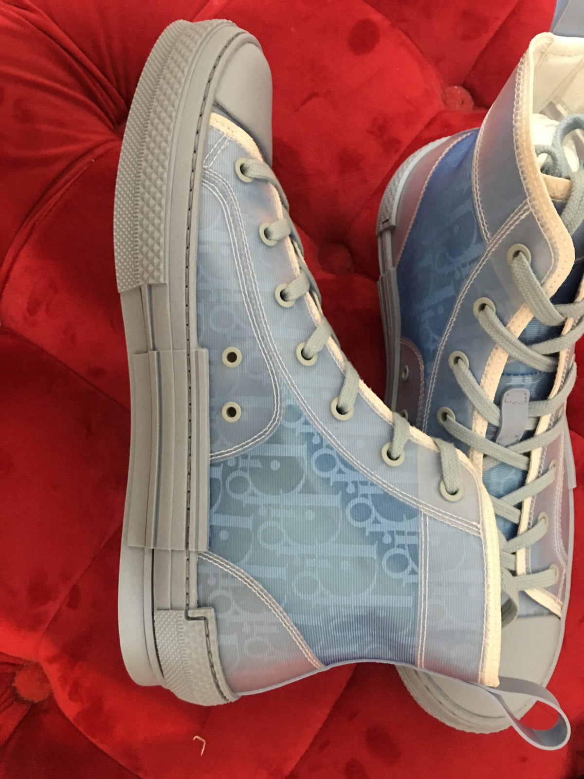 Dior B23 Hi Top Baby Albastru Clothing - prezentare produs