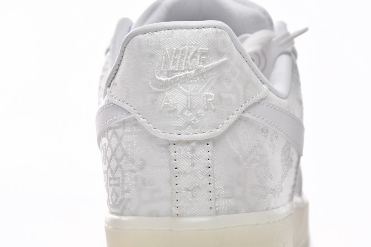 Clot X Nike Air Force Premium Alb Silk Pantofi sport - prezentare produs