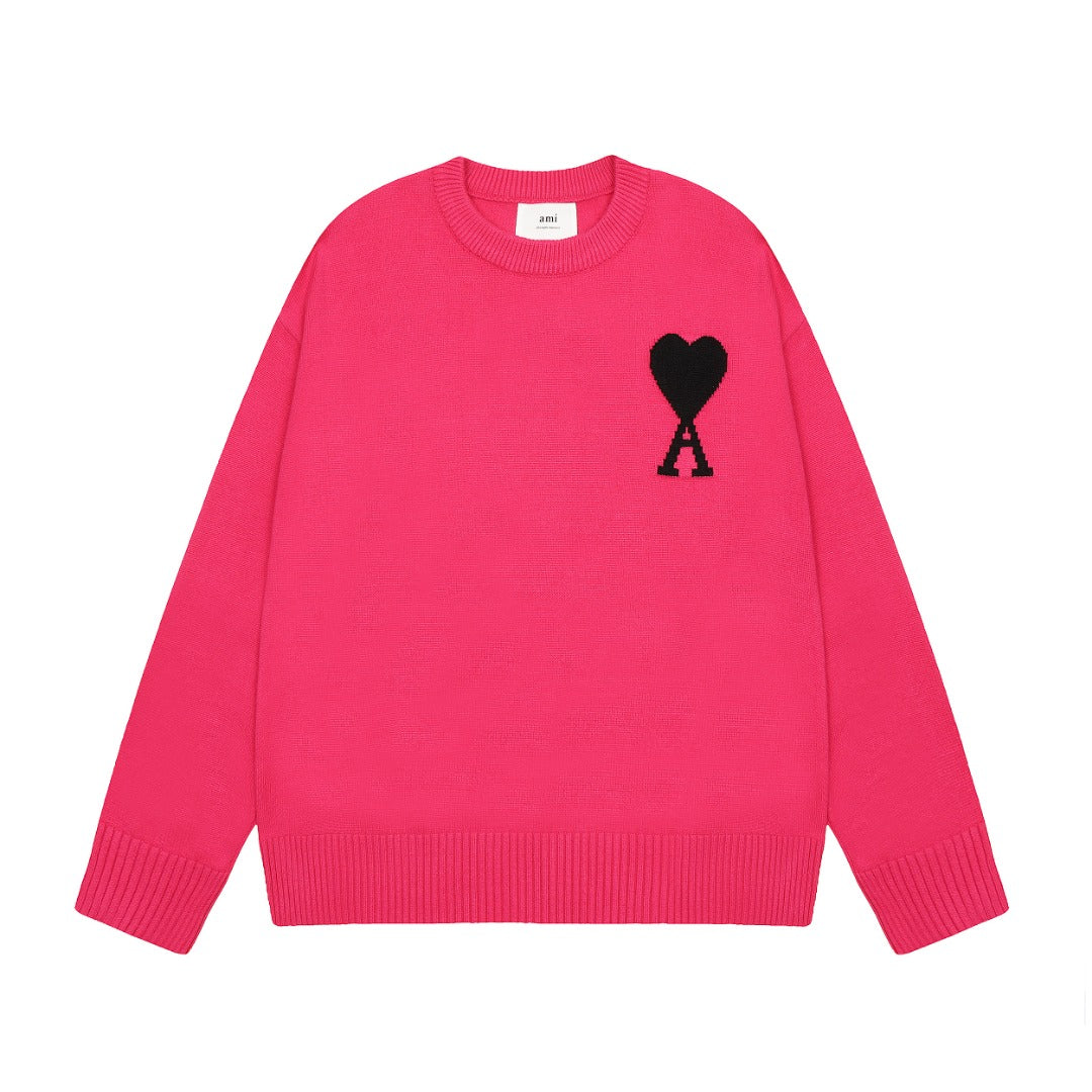 Ami Paris Pulover Roz - prezentare produs
