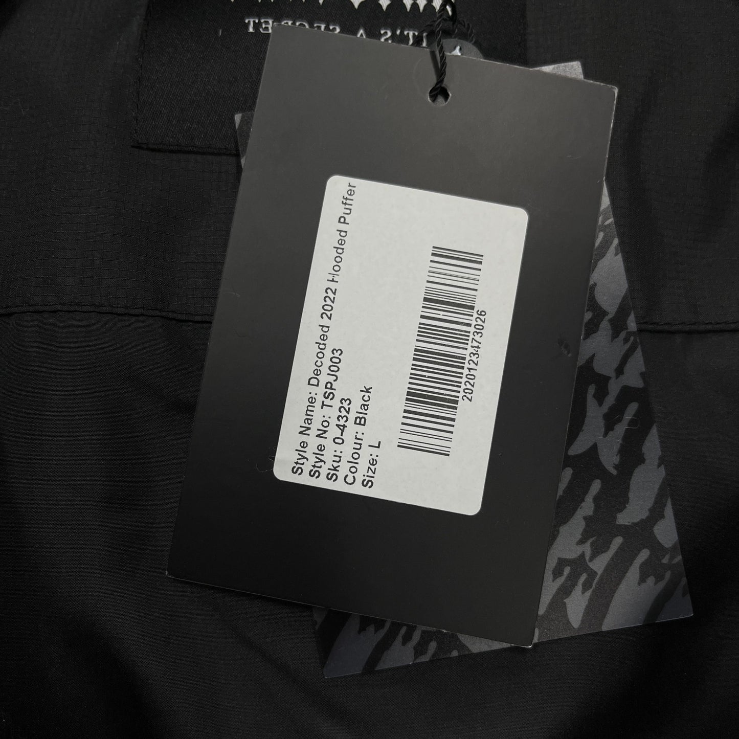 Trapstar Hooded Puffer Geacă Negru - prezentare produs