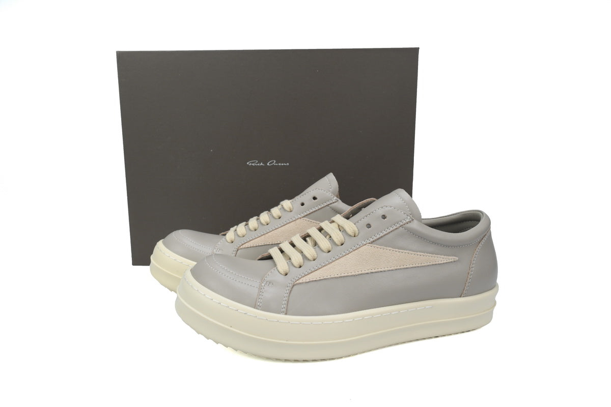 Rick Owens Gri Piele Pantofi sport - prezentare produs