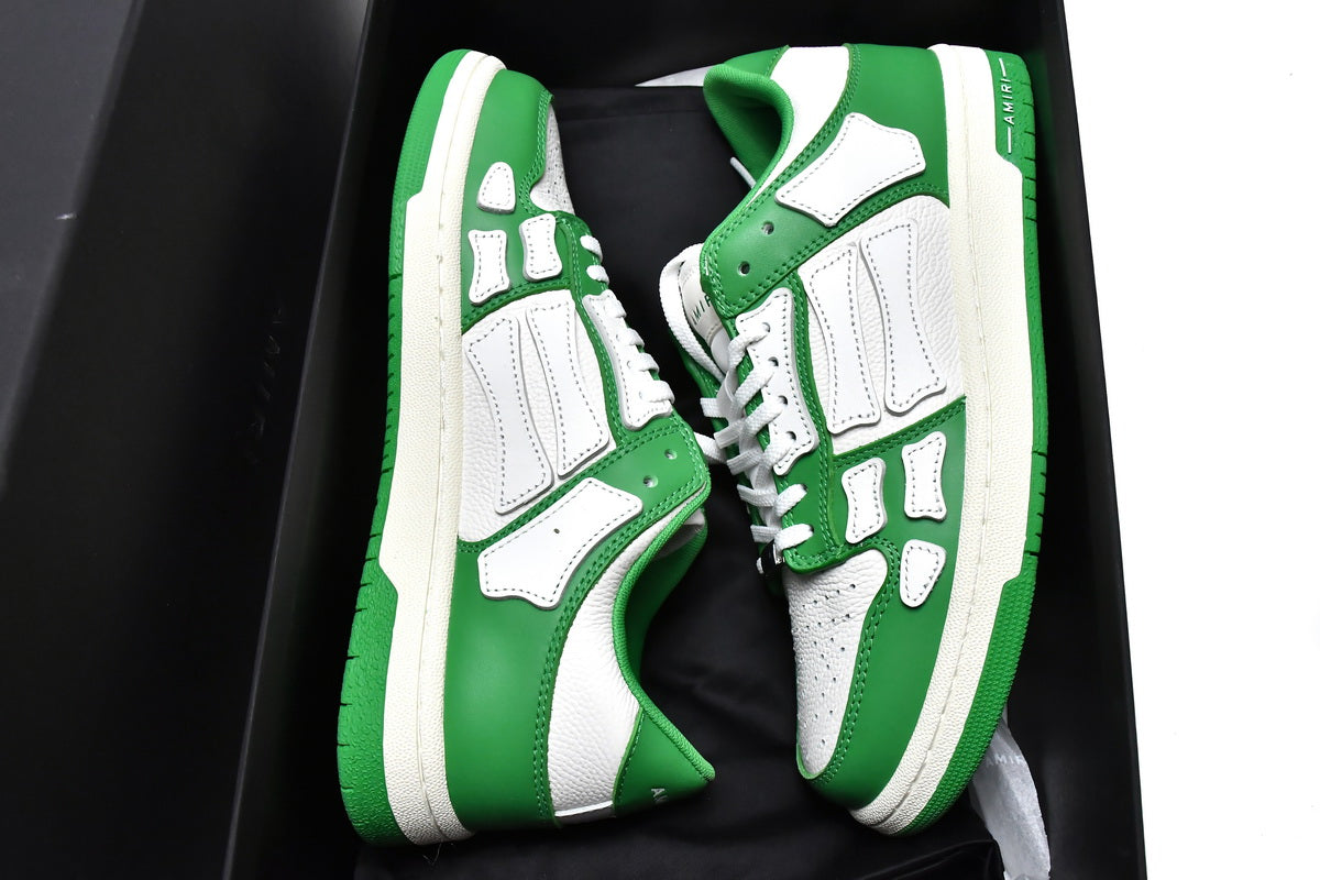 Amiri Skeleton Low Alb Verde - prezentare produs
