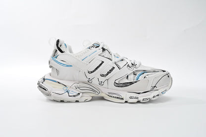 Balenciaga Track Alb Graffiti Pantofi sport - prezentare produs