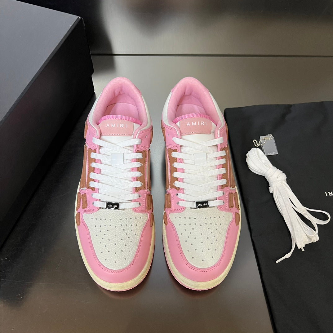 Amiri Skeleton Roz Maro Pantofi sport - prezentare produs