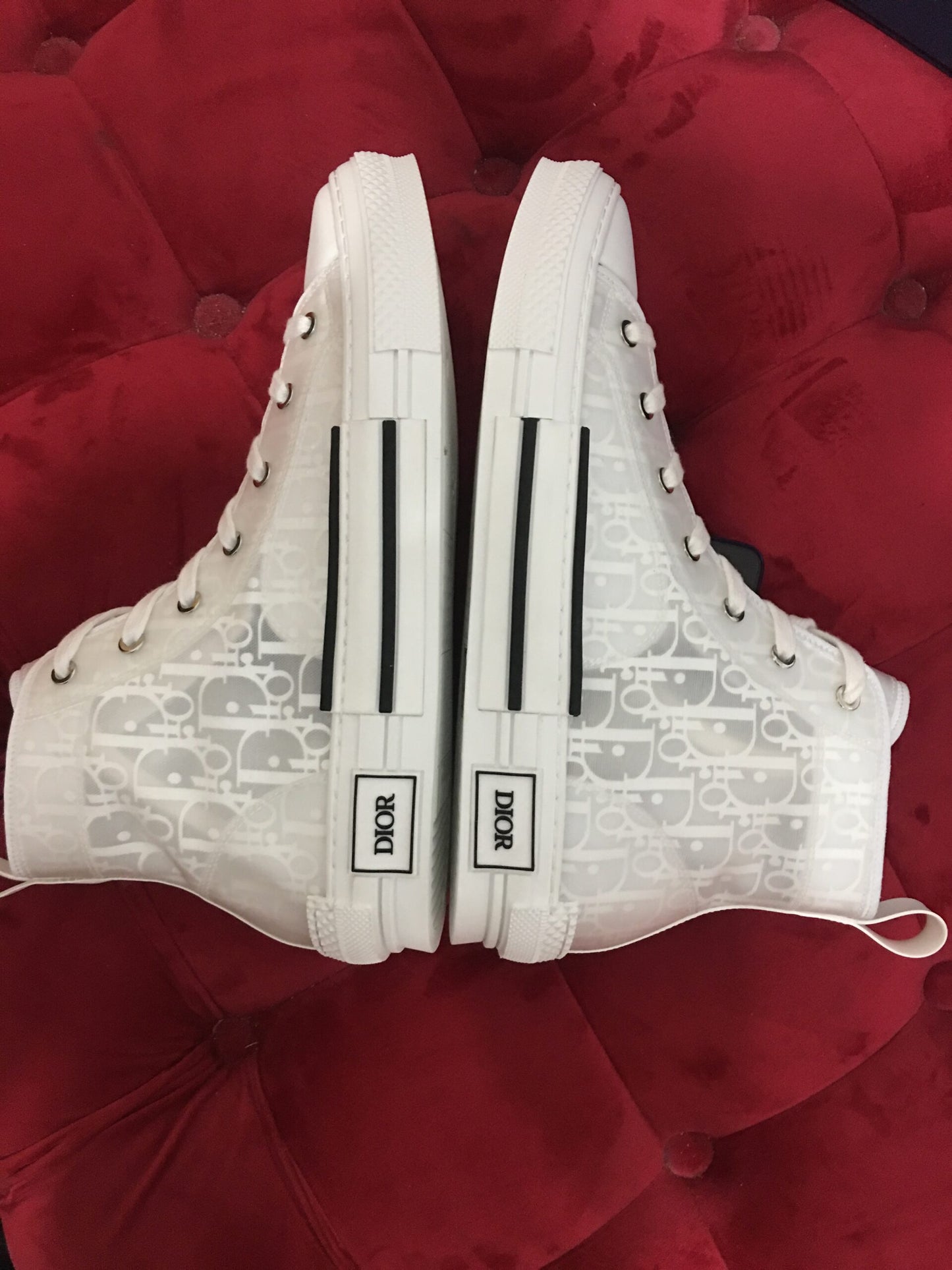 Dior B23 Hi Alb Pantofi sport - prezentare produs