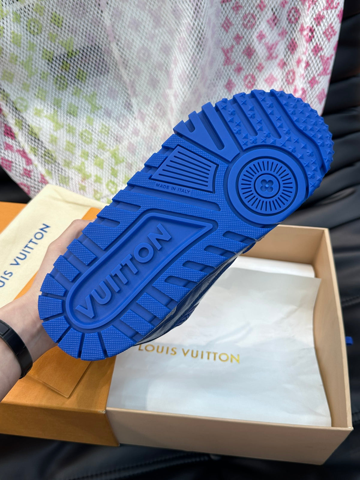 Louis Vuitton LV Trainers Maxi Albastru - prezentare produs