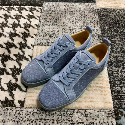 Christian Louboutin Clasic Gri Diamonds Low - prezentare produs