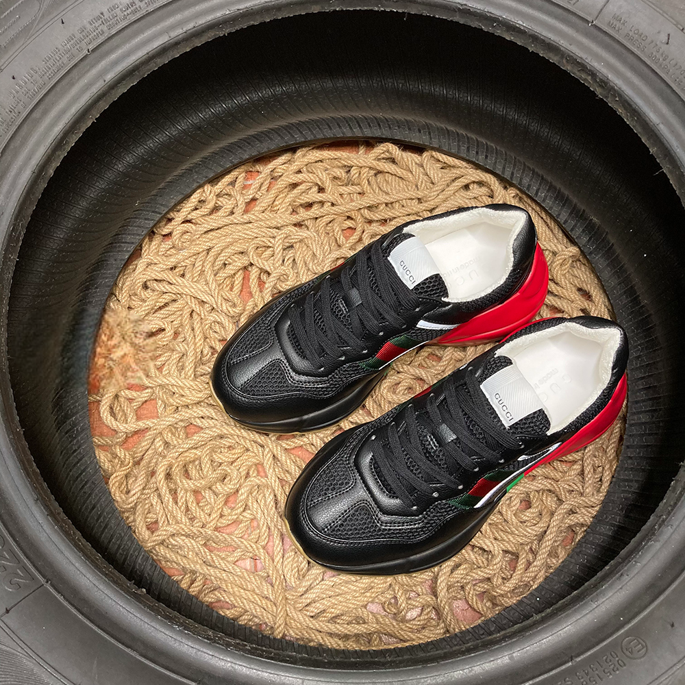 Gucci Rython Verde Roșu Negru Pantofi sport - prezentare produs