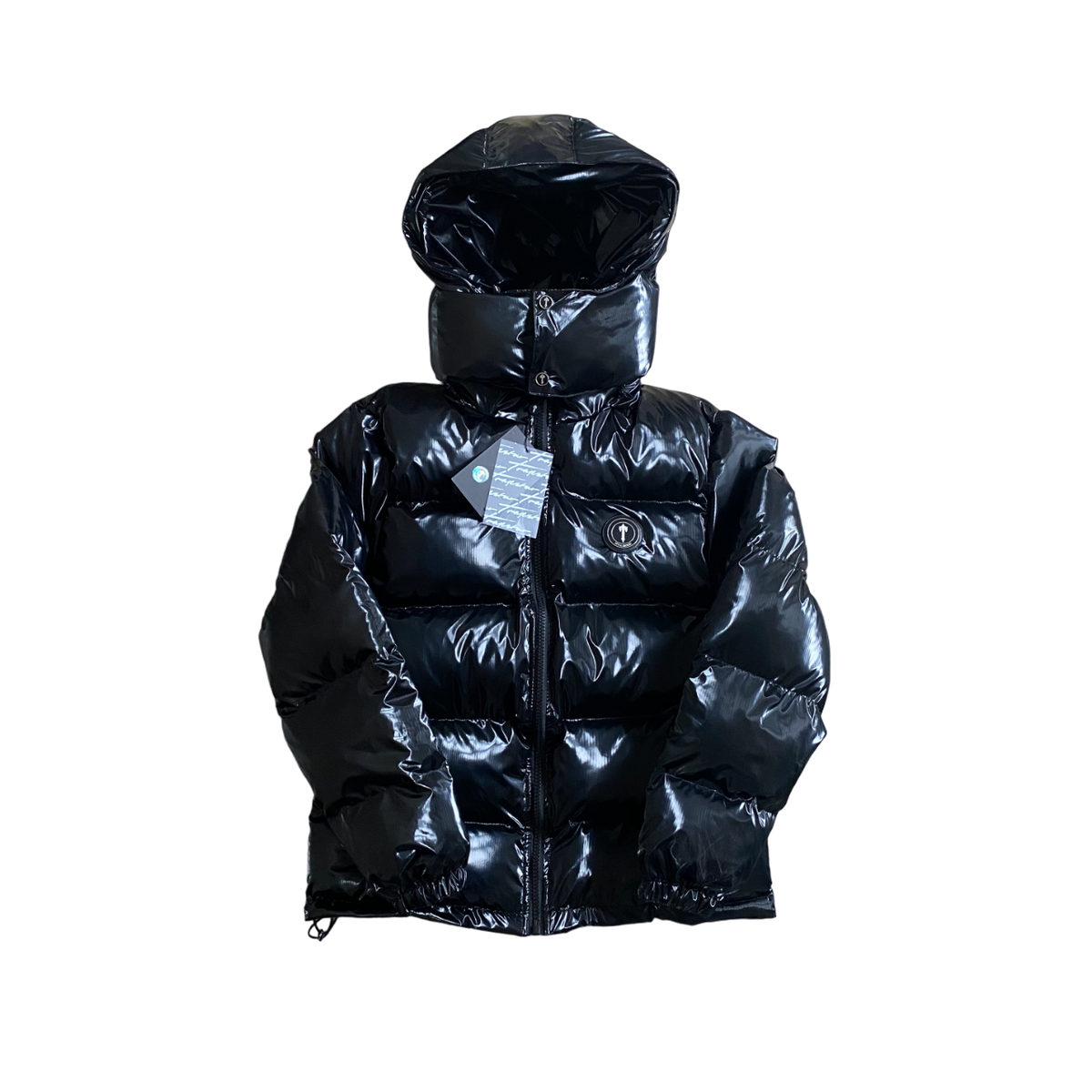 Trapstar Irongate Puffer Shiny Negru - prezentare produs