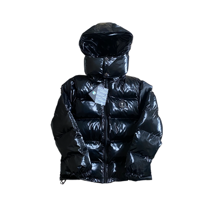Trapstar Irongate Puffer Shiny Negru - prezentare produs